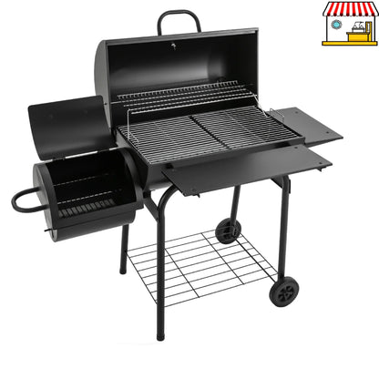 Houtskoolbarbecue – Grote BBQ – Buiten Grill – Kolenbarbecue – Tuinbarbecue – Hoogwaardig Legeringsstaal – Verstelbare Warmte - QUORE