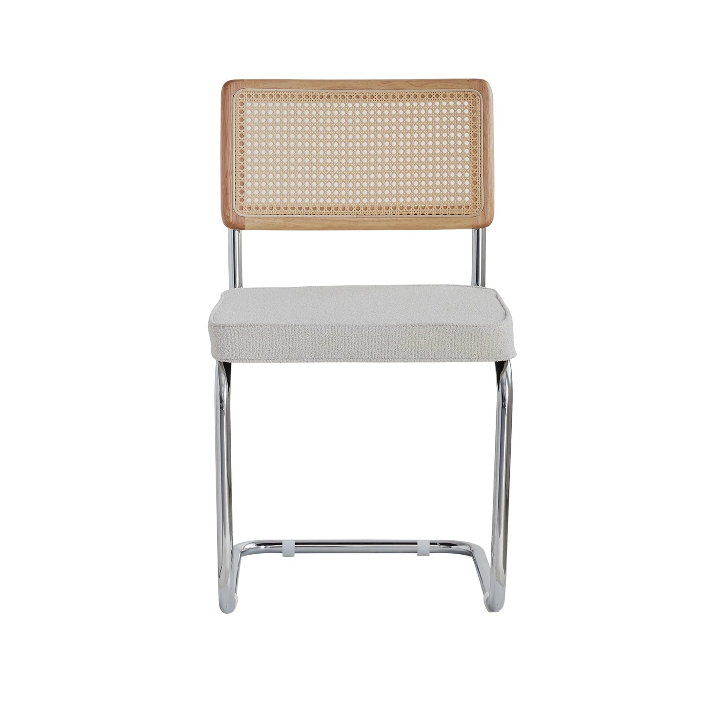 Set of 2 / 4 Vintage Dining Chair Plastic Rattan Chair Home Bedroom Desk Back Stool Bow Grain Velvet Cushion Seat Black / White
