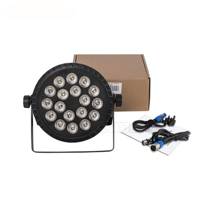 LED Par Verlichting – LED Spot – LED Lamp – Podiumverlichting – DJ Licht – 4 Stuks 18x18W RGBWA+UV – Dimbaar met DMX512 Controle – Compact Aluminium Design - QUORE