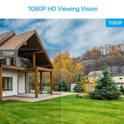Beveiligingscamerasysteem - 1080p HD - Openlucht- Bewakingscamera - Beveiligingscamera - IP66 Waterdichte - met Nachtzicht tot 25 Meter – Weerbestendige Outdoor Cameras - 4 Stuks - Zwart - QUORE