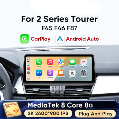 Ainavi 12.3” Wireless Carplay Android Auto Car Radio For BMW 2 Series Tourer F45 F46 F87 NBT ID6 DSP Multimedia GPS Autoradio