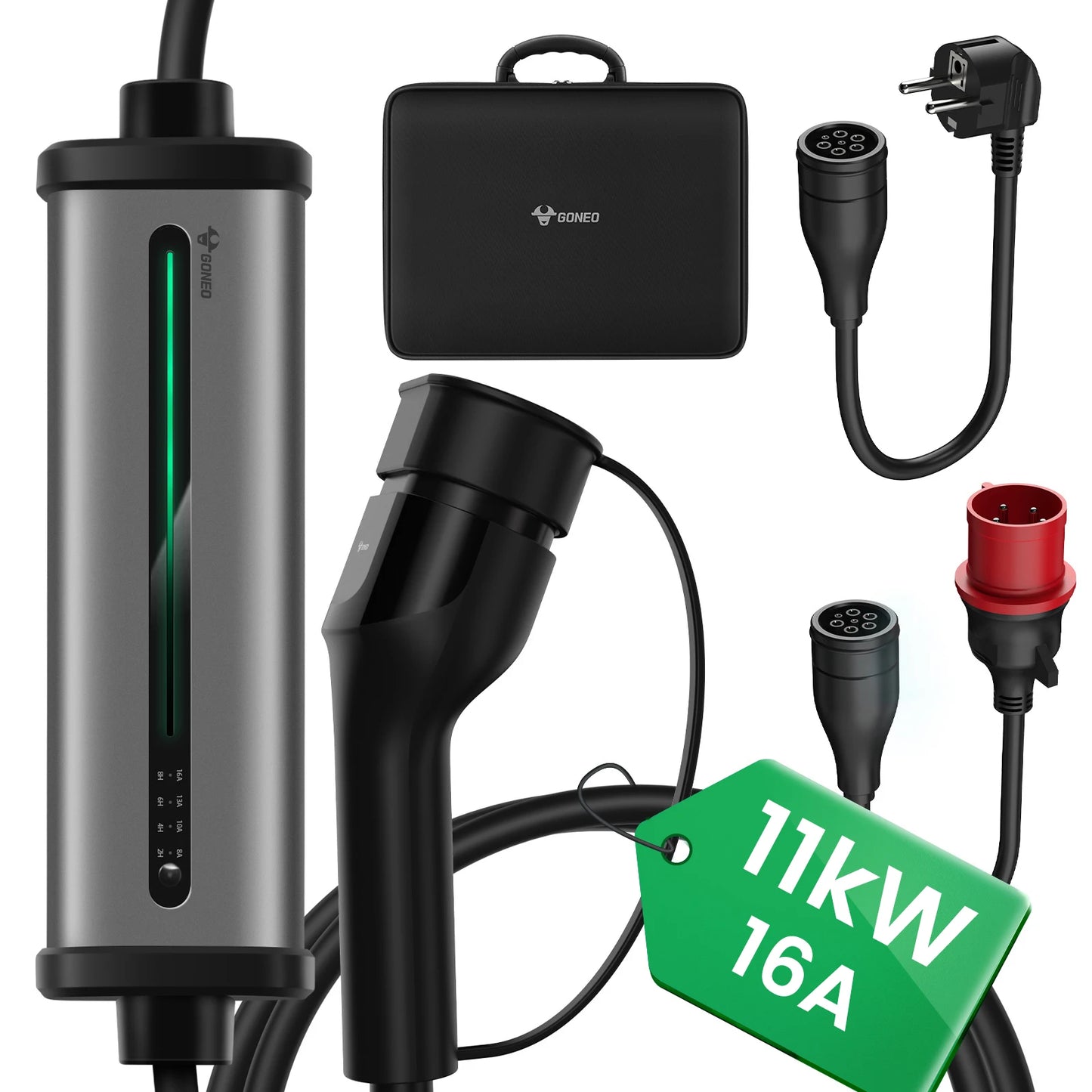 Laadkabel Elektrische Auto – Oplaadkabel EV – Laadsnoer Elektrisch Voertuig – EV Charger Kabel – 7 Meter Lang – 11 kW 16A Krachtig