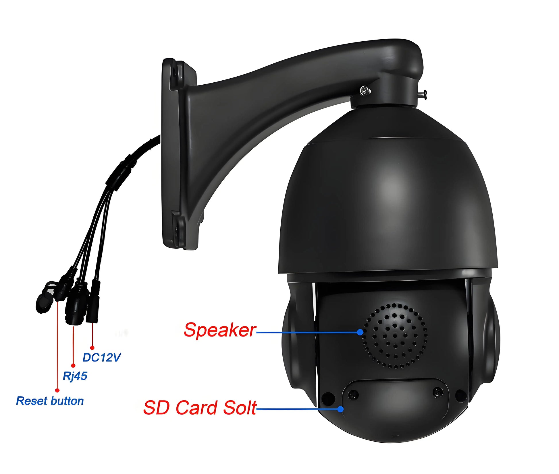 8MP 4K PTZ IP Camera – Beveiligingscamera – Dome Camera – CCTV Camera – IP Camera – 54x Optische Zoom – Automatische Tracking & IP66 Waterdicht - QUORE