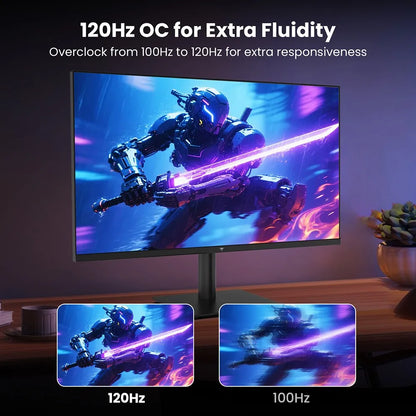 27 Inch Monitor – Computerscherm – Beeldscherm – PC Monitor – Kantoor Monitor – 2K QHD Resolutie – IPS Paneel Met HDR10 & Low Blue Light - QUORE