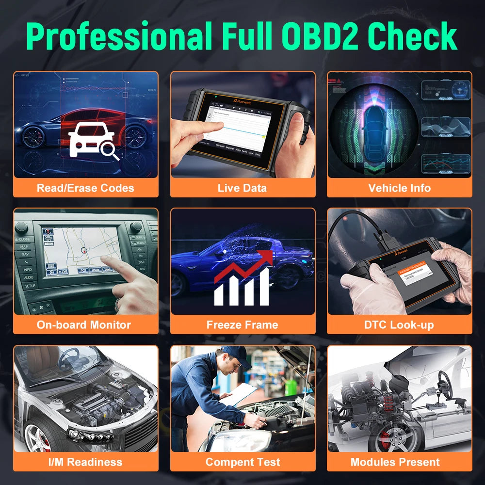 OBD2 Auto Scanner – Diagnose Scanner – Foutcode Reader – Motor Scanner – ABS Scanner – Touchscreen 5,5 Inch – Wifi Updates
