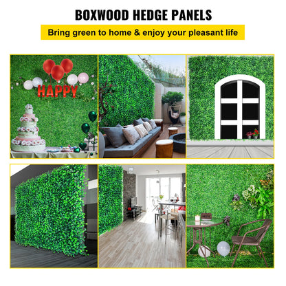 VEVOR Gras Wanddecoratie - 50x50 cm - Gras Panelen - 12 stuks - Groene Kunstmatige Gras Achtergrondwand - Ecologische Stijl Wanddecoratie - Kunstgras Wandpaneel - Groene Plantenwand Decoratie - Groen Privacy Fence Backyard Wedding Party Background - QUORE