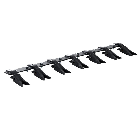SucceBuy Bucket Tooth Bar Heavy Duty Tractor Bucket Teeth Bar for Sub-Compact Tractor Loader 4560 lbs Load-Bearing Capacity - QUORE