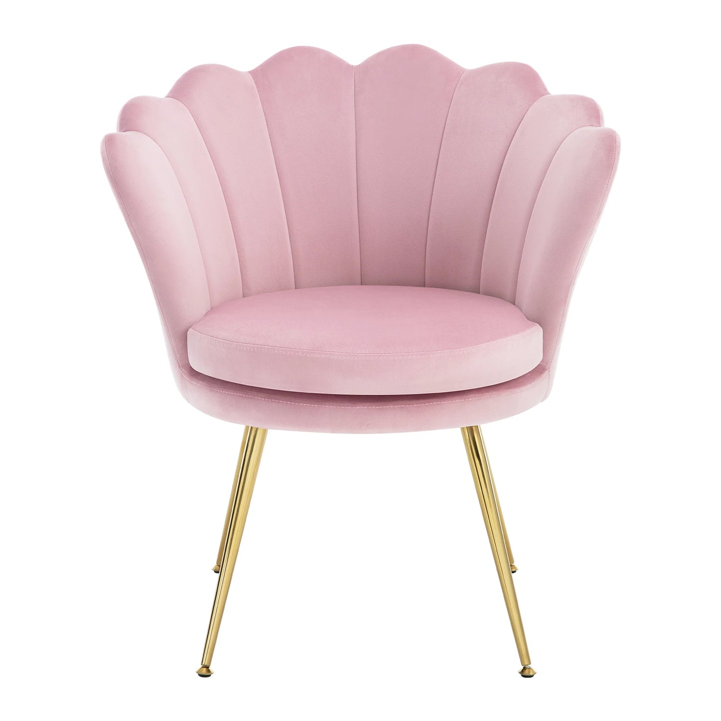 Loungestoel – Bureaustoel – Leesstoel – Make-Up Stoel – Velvet Bekleding – Stevige Metalen Poten