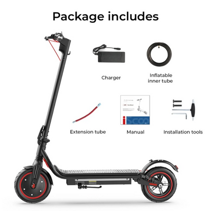 Scooter - Elektrische Step - E-Scooter - Opvouwbare - met Koplampen - Achterlichten - 3-Speed Modi - 36V - 8.5 Inch Honingraatband - 7.8Ah - 350W - 25Km/h - IP54 - Zwart