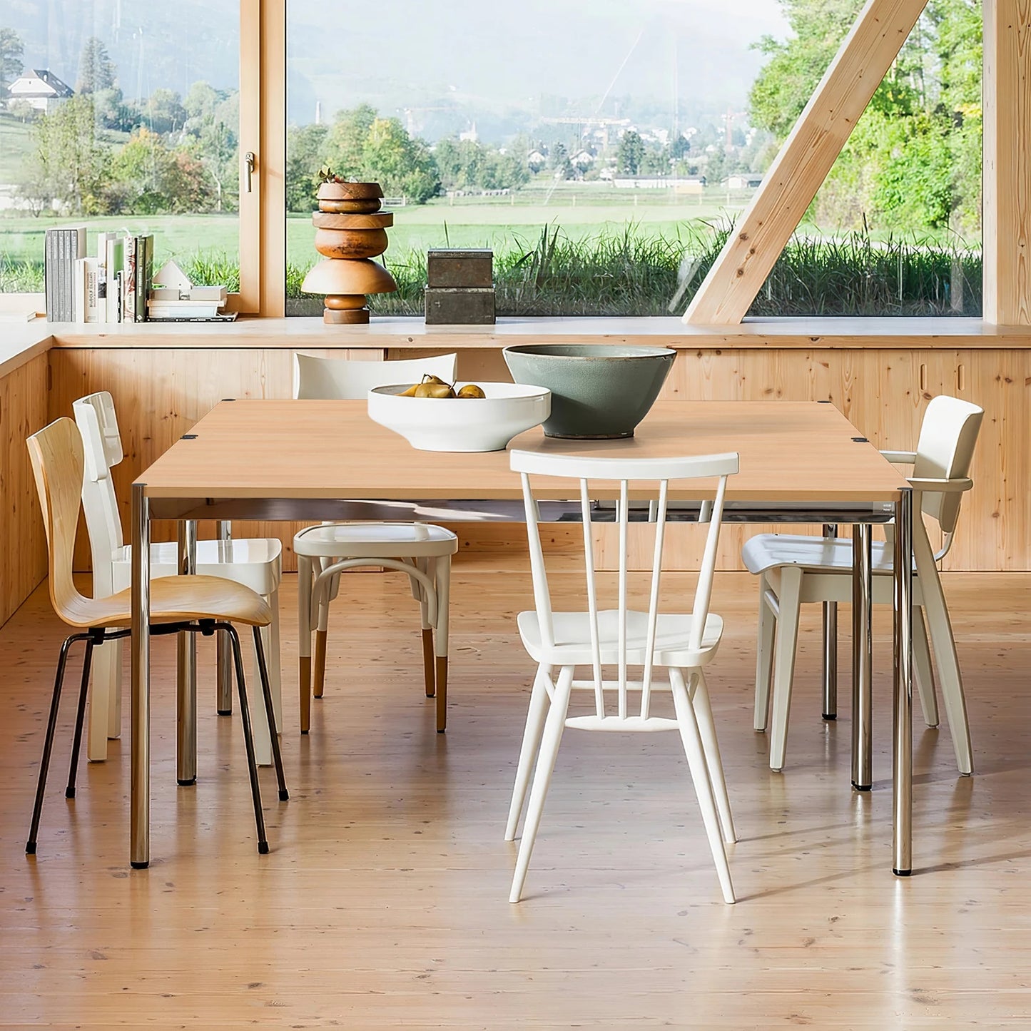 Living Room Furniture Home Coffee Table Wood Color Panel Desk Glass Table Modern Simple Dining Table For Bedroom Side Desk Table