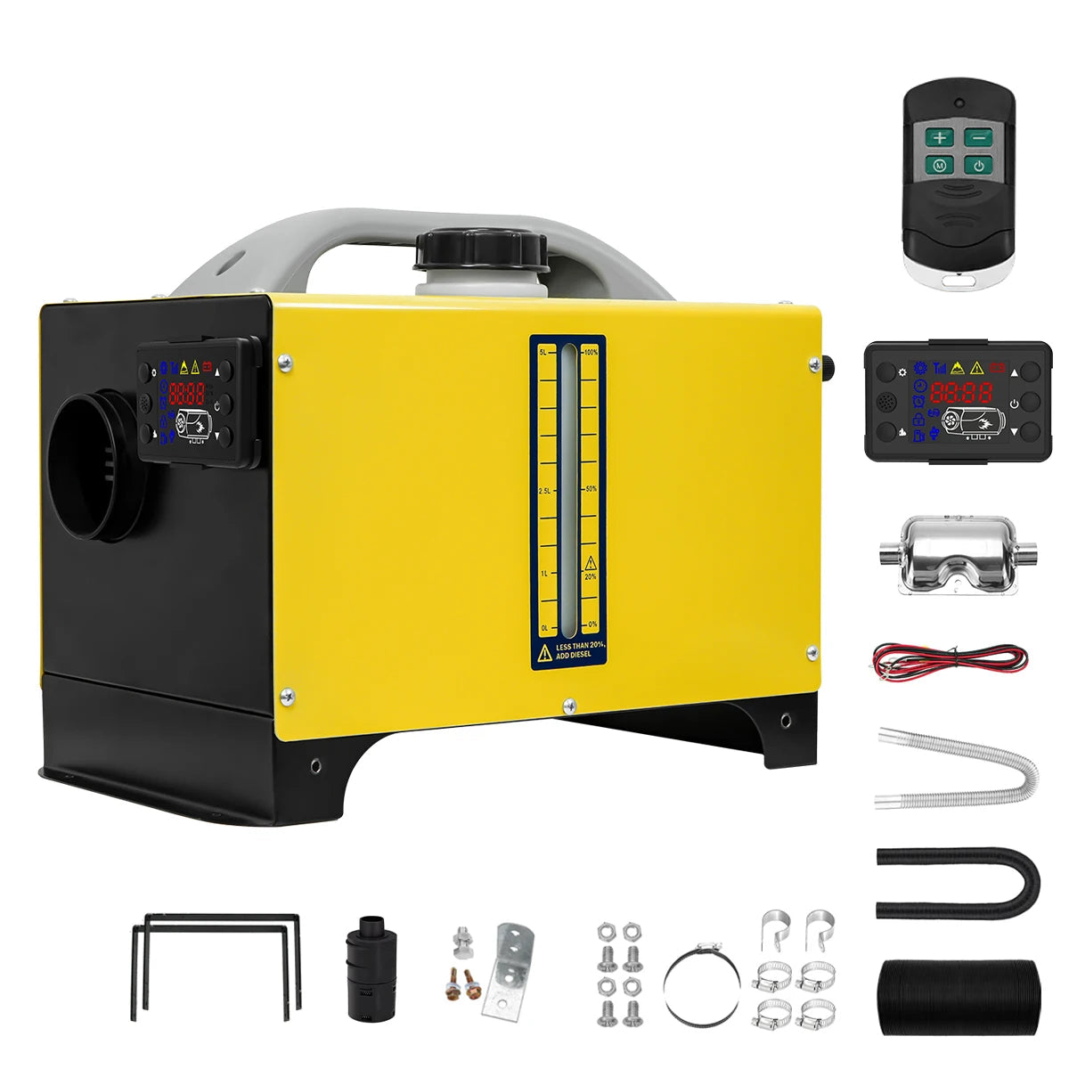 Dieselkachel – Dieselverwarming – Voertuigverwarmer – Caravankachel – Bootkachel – 8kW – 12V En 24V – Compact Aluminium