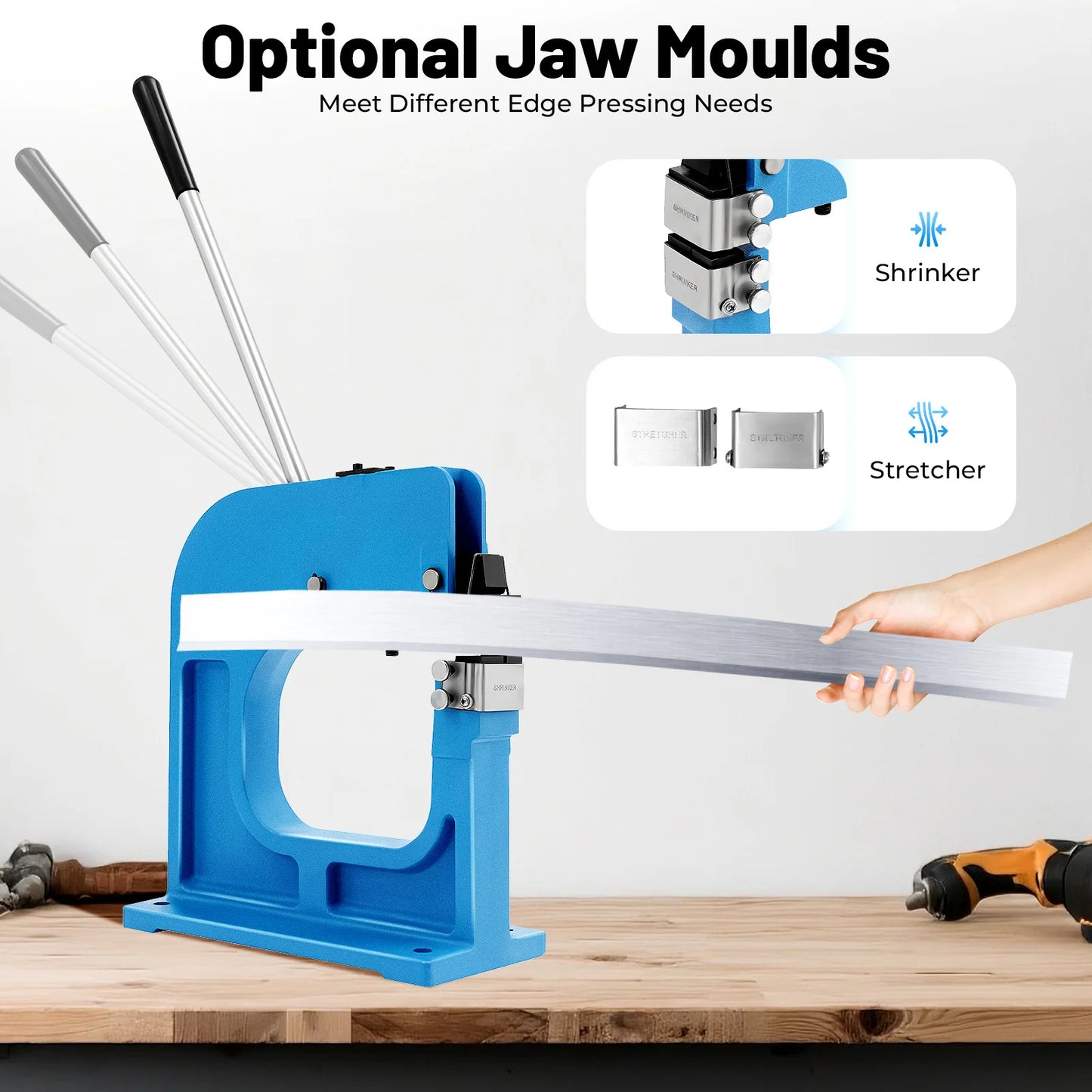 Metaalwerk Tool – Krimptang – Rekgereedschap – Metaalbewerking – Gietijzer – Slipvast Handvat – Lange Hendel