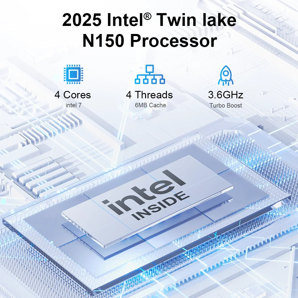 Mini PC – Compacte Computer – Mini Desktop – Krachtige PC – Mini Pc – Intel N150 Processor – 16 GB DDR4 Geheugen