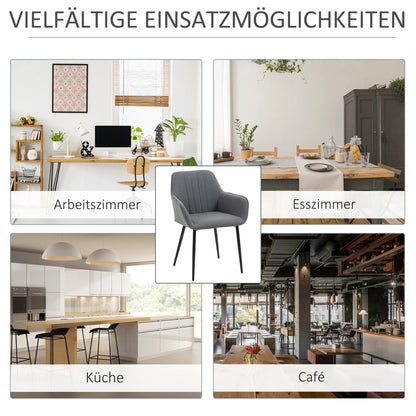 Stoelen – Eetkamerstoelen – Tafelsstoelen – Comfortabele Stoelen – Scandinavisch Design – Ergonomisch – Metalen Pootjes - QUORE