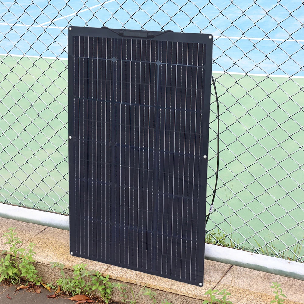 Zonnepaneel - Zonnepanelen - Monokristallijne - Flexibel - Buigzaam - Waterdicht - Lichtgewicht - 12V - 400W - 4stuk - voor Camper - Boot - Caravan - Balkon - Off Grid Systeem