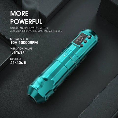 T-Rex - Tattoo Machine - Tattoo Pen - Tattoo Set - Complete Set for Beginners &amp; Advanced - Tattoo Machine Pen - 12V - Vegetable