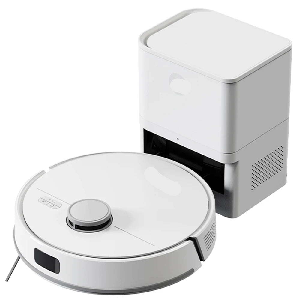 Lidar Robotstofzuiger - Dweilrobot - Vaccum Cleaner - Robot Vacuum - 3200mAh Batterij - 6500Pa Krachtige Zuigkracht - Zelflegende Stofbak – Multi-floor Mapping - Wit