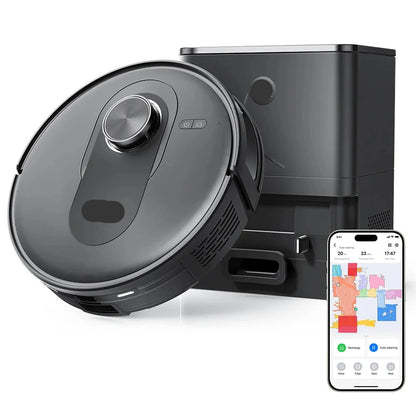 Robotstofzuiger – Dweilrobot – Automatische Stofzuiger – Schoonmaakrobot – Zelflegende Robot – 4200 Pa Zuigkracht – Compact 32 cm Hoogte