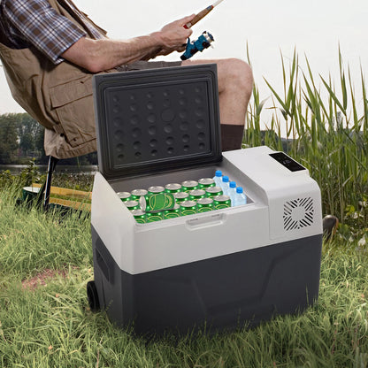 Sihao 30L Portable Small Car Freezer  Mini Car Freezer Refrigerator  Fridge Cooler  Fridge Freezer AC/DC Vehicle  Fridge