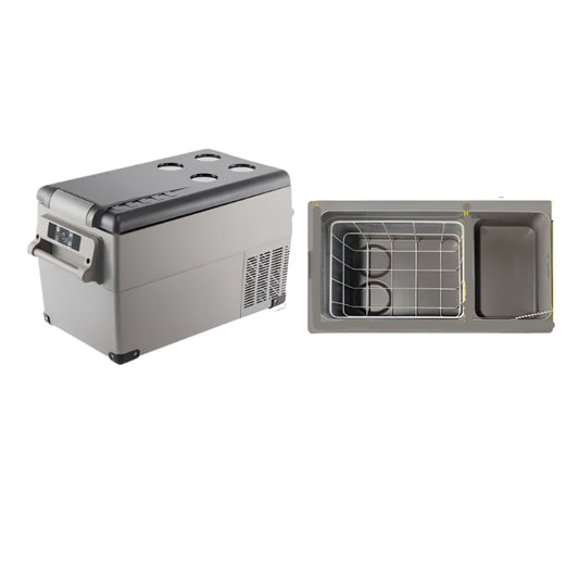 Draagbare Auto Koelkast – Mobiele Koelbox – Camping Koelkast – Reis Koelbox – 35 Liter – Koelen En Vriezen - QUORE