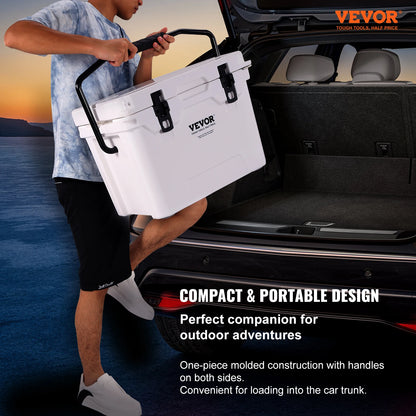 SucceBuy 25/33/45/52QT Hard Cooler Insulated Portable Large Capacity Ice Chest Cooling Box for Family Outdoor Camping Activities