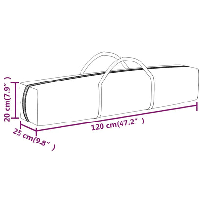 Tuinpaviljoen – Partytent – Draagbare Koepeltent – Opvouwbare Wandtent – Tuinkamer –  UV Bescherming – 210D Oxford Stof – Stalen Frame - 3 x 6 m - Beige