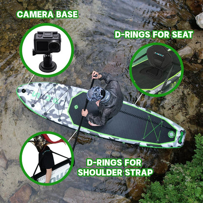 Opblaasbaar Stand Up Paddle Board - Sup Board - Supboard - 330x84x15 cm - voor Volwassenen - Max 150 kg – Antislip – Voor Meer - Rivier - Zee - Inclusief Paddle - Rugzak - Zadel & Accessoires - Rood