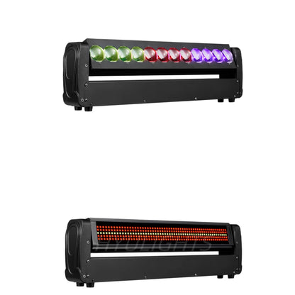 LED Moving Head Set – Moving Lights – DJ Verlichting – Podiumlampen – Feestverlichting – 2 Stuks EU Plug – 200W Krachtige RGBW LEDs – 360° Oneindige Rotatie