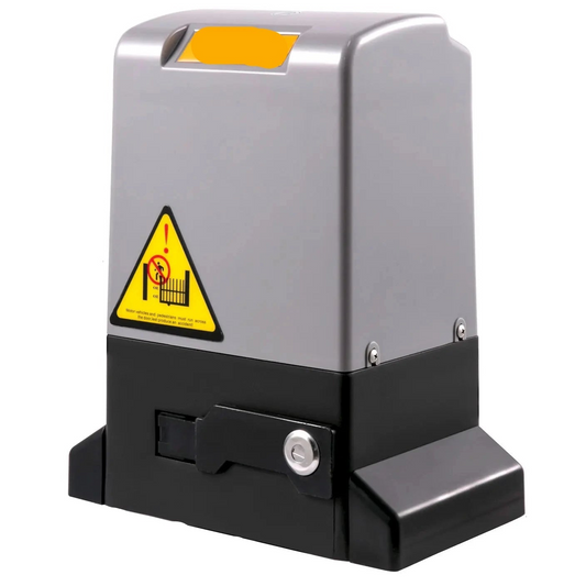 Schuifpoortopener - Automatische Poortopener - Elektronisch Poortopener - met 4 Afstandsbediening - Appbediening - 1800kg - 750W - 12m Ketting - 15x27.1x32.5cm - Geluidsarm & Weerbestendig - QUORE