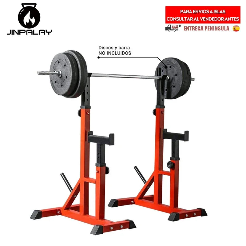 SOPORTE ESTANTE JAULA AJUSTable Para BARRA Y PESAS, SQUAT Rack, PARA ENTRENAMIENTO Musculation, SENTADILLAS, ENVIO DESDE