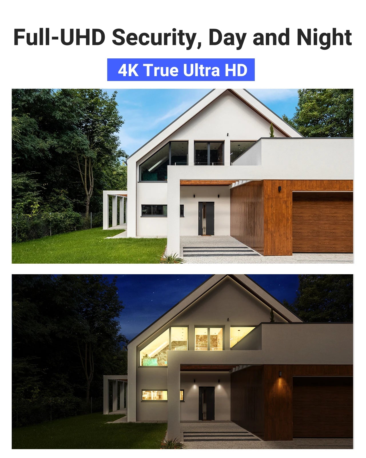 Beveiligingscamera – Bewakingscamera – 4 Stuks - Camerasysteem Kit – 8CH – 4K Camera – 8MP Camera – 8 Kanaals – PoE – Nachtzicht 30 Meter - 2TB