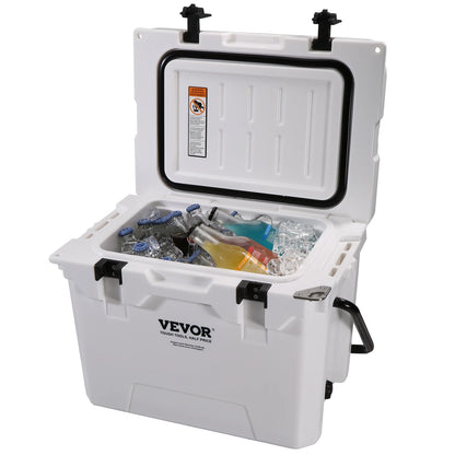 SucceBuy 25/33/45/52QT Hard Cooler Insulated Portable Large Capacity Ice Chest Cooling Box for Family Outdoor Camping Activities