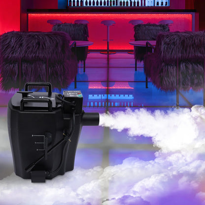 Droogijs Machine – Rookmachine – Rookgenerator – Podiumeffect – Evenementenmachine – 3500W Vermogen – 5 Kg Droogijs Capaciteit - QUORE