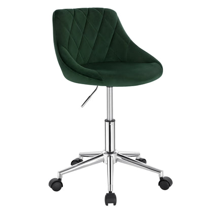 Bureaustoel - Ergonomische Bureaustoel - Zadelkruk - Bureau Stoel - Zadelkruk op Wielen - In Hoogte Verstelbare Bureaustoel - met Wielen - voor Thuiskantoor - Turquoise - QUORE