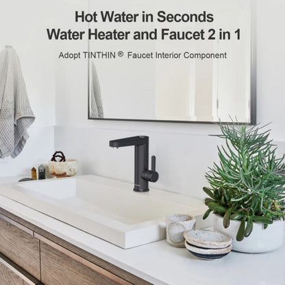 Warm Waterdispenser - Instant Waterkoker Heet Water - Warmwaterdispenser met Digitale Temperatuurweergave - 220V - Mat zwart - QUORE