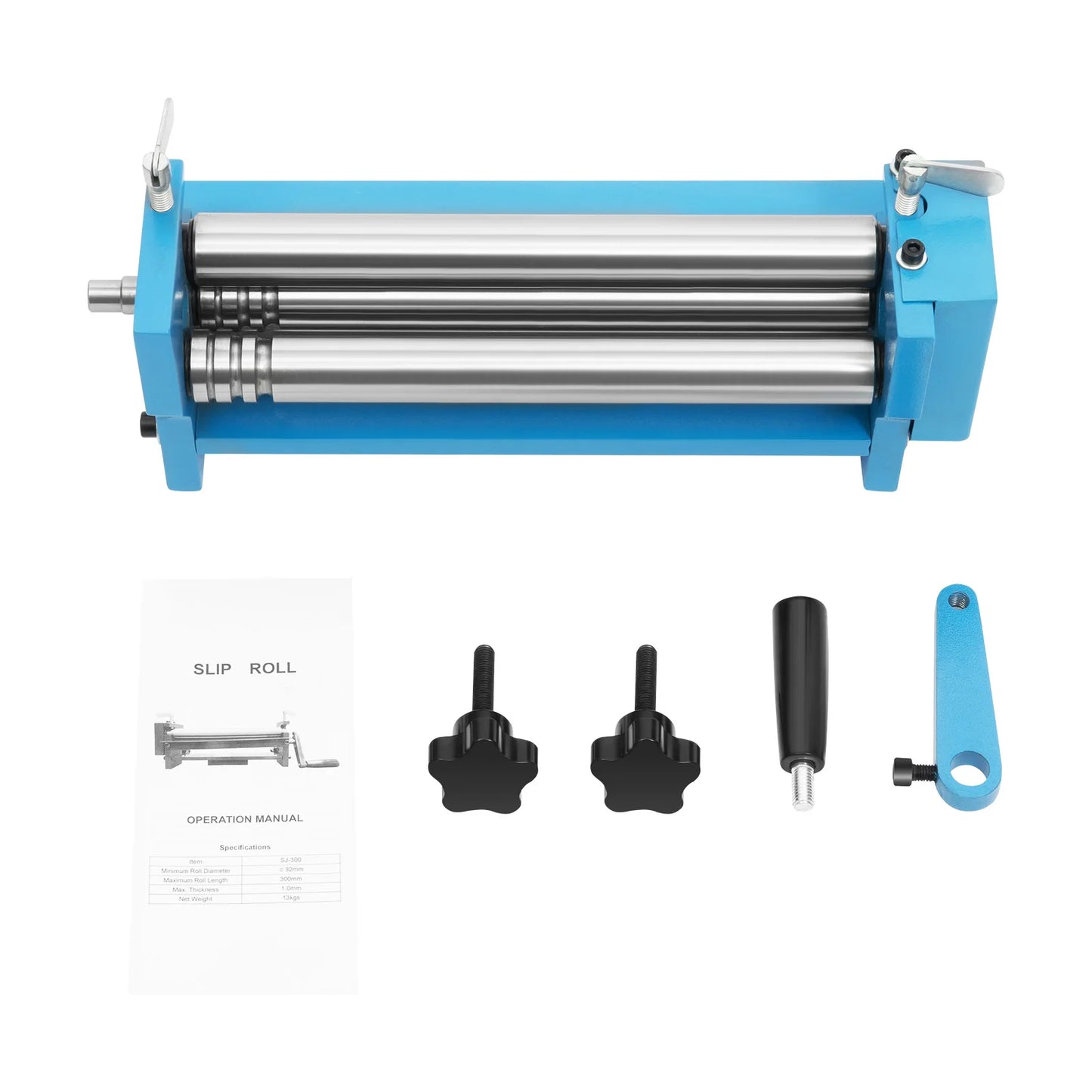 Metaalrolmachine – Rolmachine – Platte Buigmachine – Handmatige Rolmachine – Schraapvrij Buigen – Verstelbare Roldiameter – 45# Staal