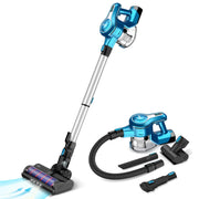 Cordless Stick Vacuum Cleaner - Stick Vacuum Cleaner - Vacuum Cleaner - Cordless Stick Vacuum Cleaner - Powerful Suction - 25Kpa - 250W - Blue