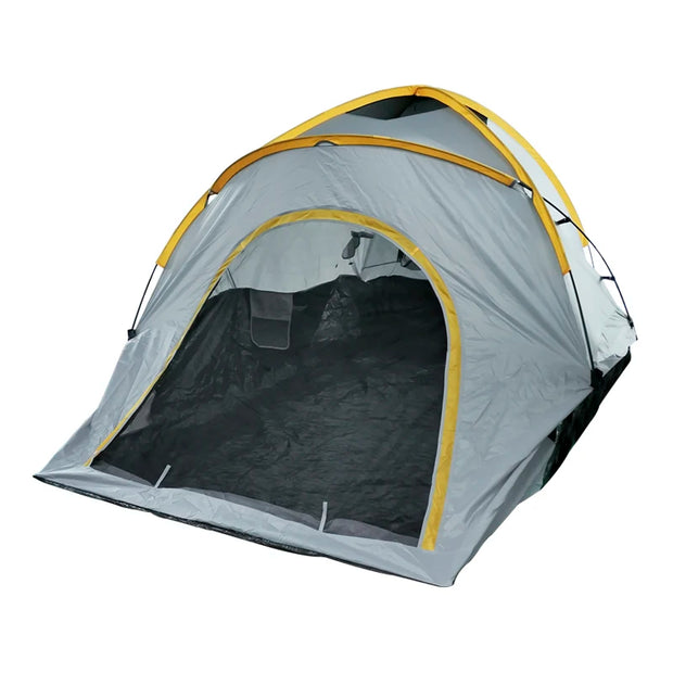 Tent - Kampeertent - Autokoffertent - Kampeer Achterklepluifel - Zonwerende Autotent - Glasvezelstang - Waterdicht - 200cm - Lichtgrijs