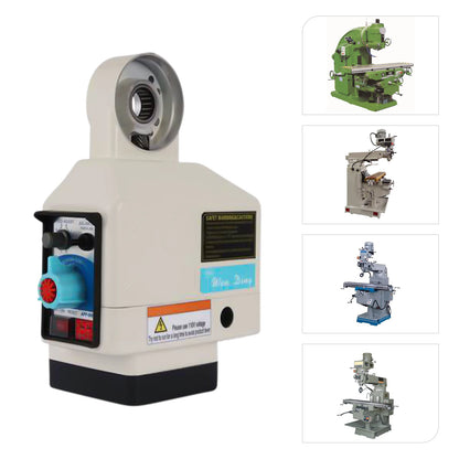 Freesmachine Aandrijving – Power Feed – Krachtvoer – Snelheidsregelaar – Motor 95W – Variabele Snelheid – Hoog Koppel - QUORE