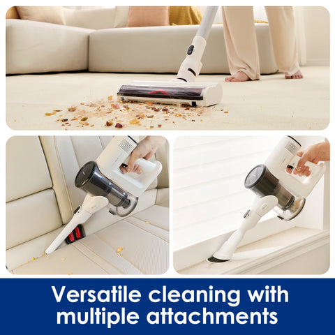 Cordless Stick Vacuum Cleaner - Stick Vacuum Cleaner - Vacuum Cleaner - Cordless Stick Vacuum Cleaner - Powerful Suction - HEPA Filter - 130 W - 12 V - 80000RPM