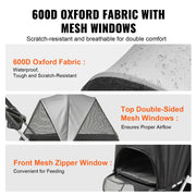 Dog Stroller - Dog Stroller Foldable - Stroller - 35lbs - 4 Wheels Dog Stroller with Cup Holder - for Cats Travel Dog Accessories