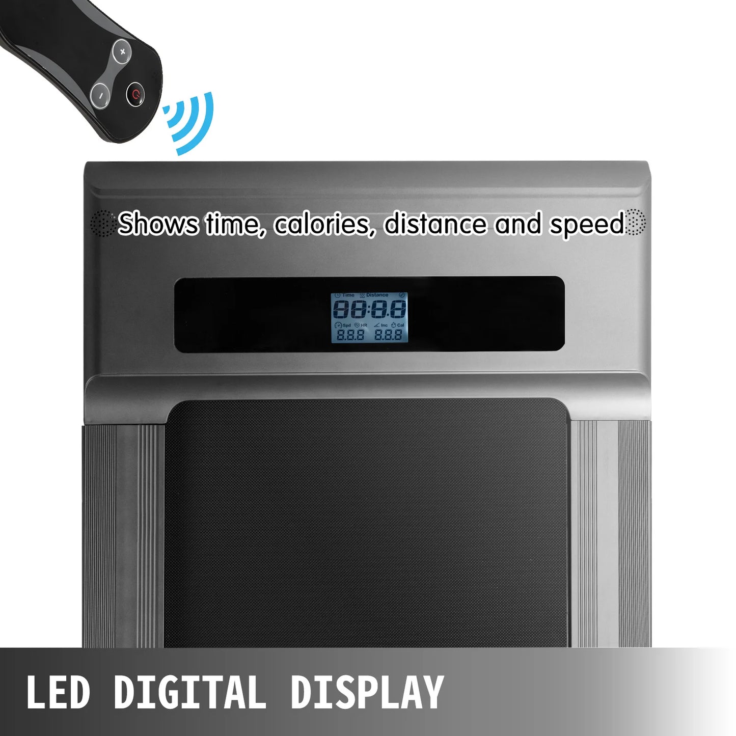 Loopband - Wandelband - Walking Pad - Walkingpad - Treadmill - Loopband voor onder het bureau - Loopbanden voor hardlopen - Verstelbaar - Draagbare loopmat - 500W motor - Snelheid 1-6,0 km/u - Zilver