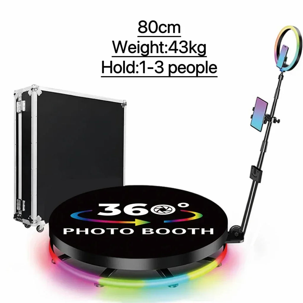 360° Fotobooth – Fotostation – Selfiestick – Tripod – Vlog Statief – Massief Metaal – Geschikt Voor Smartphone, GoPro & Camera’s