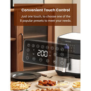 Air Fryer - Airfryer Oven - Heteluchtfriteuse - 5.5L - 1700W - 220-240V - PFAS-vrij - 360 Luchtcirculatie - Snelle kooktijd - Rookloos koken -Zwart
