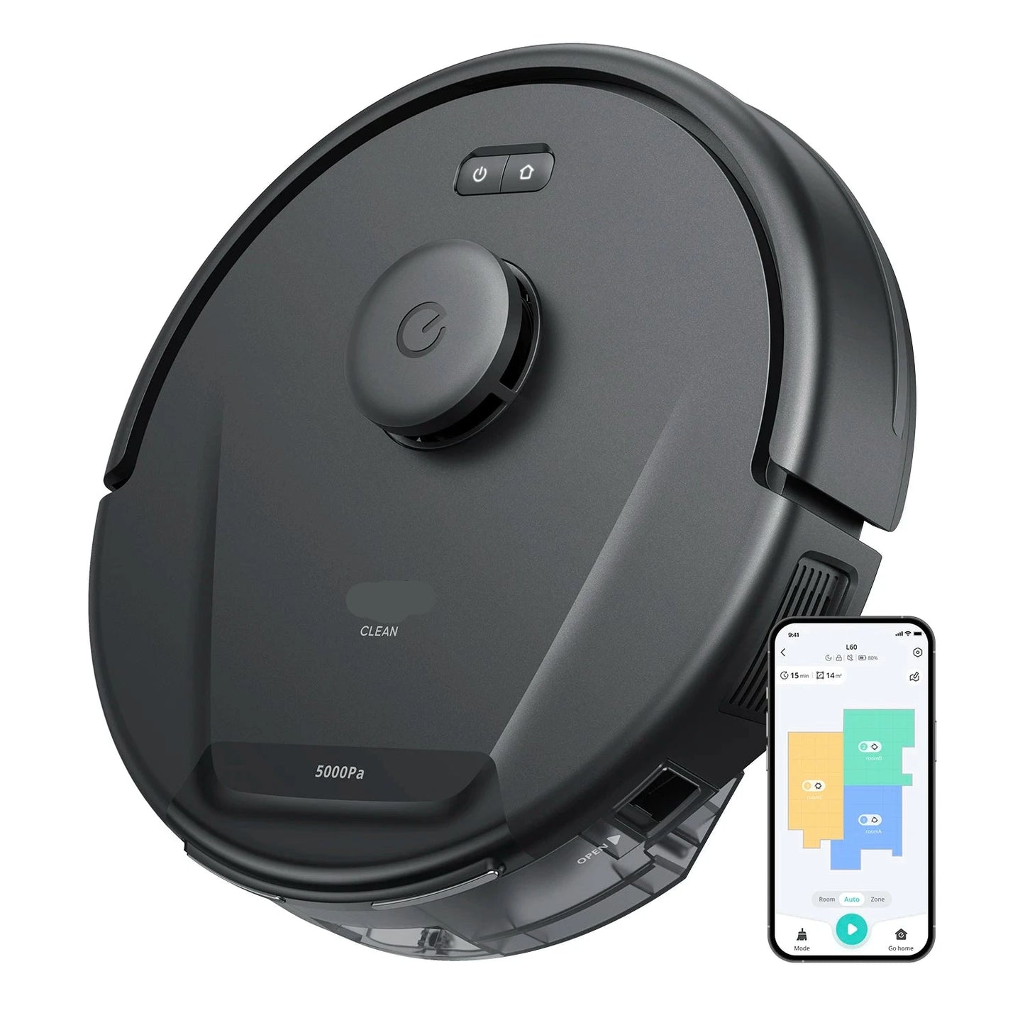 Robotstofzuiger – Dweilrobot – Stofzuiger – Automatische Stofzuiger – Draadloze Stofzuiger – 50W Zuigkracht – Accuduur 80 Minuten