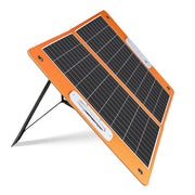 Zonnepaneel - Zonnepanelen Compleet Pakket - Zonnepaneel Opvouwbaar - Zonnepaneel Camper - 18V - 60W Opvouwbaar Zonnepaneel - Draagbare Zonnelader met DC-Uitgangen - 2 USB-Uitgangen - Oranje