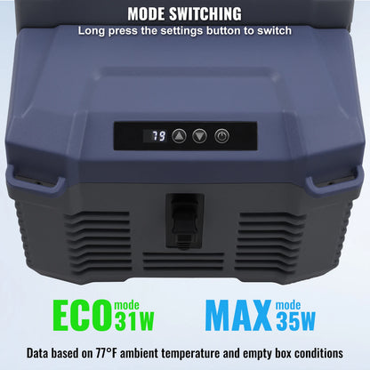 Auto Koelkast - Elektrische Koelbox - Koelbox - Mini Koelkast - 12L Capaciteit - 12/24V DC Compressor - Enkel & Dual-Zone - Bluetooth Temperatuurregeling - Draagbare - Geschikt voor Outdoor Camping & RV