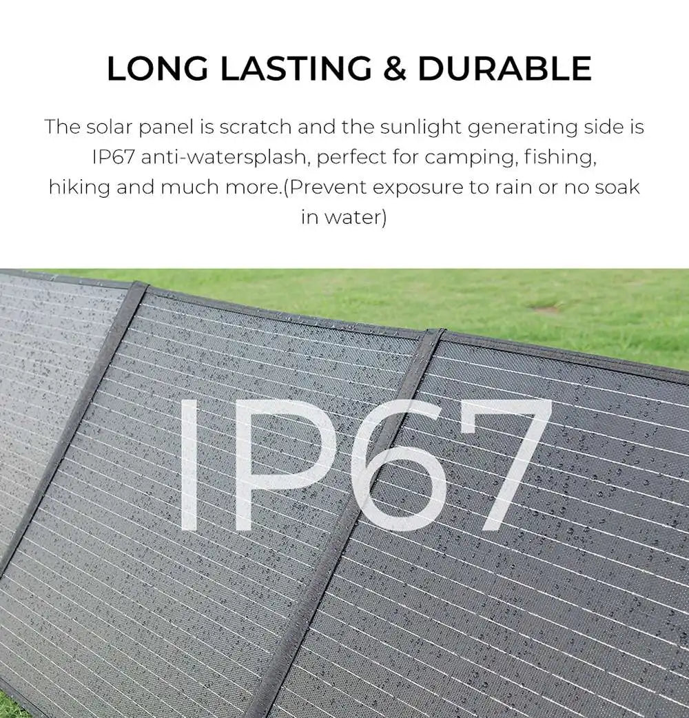 Inklapbaar Zonnepaneel – Draagbaar Zonnepaneel – Mobiel Zonnepaneel – Solarpaneel – 200W Vermogen – Monokristallijn – Weerbestendig