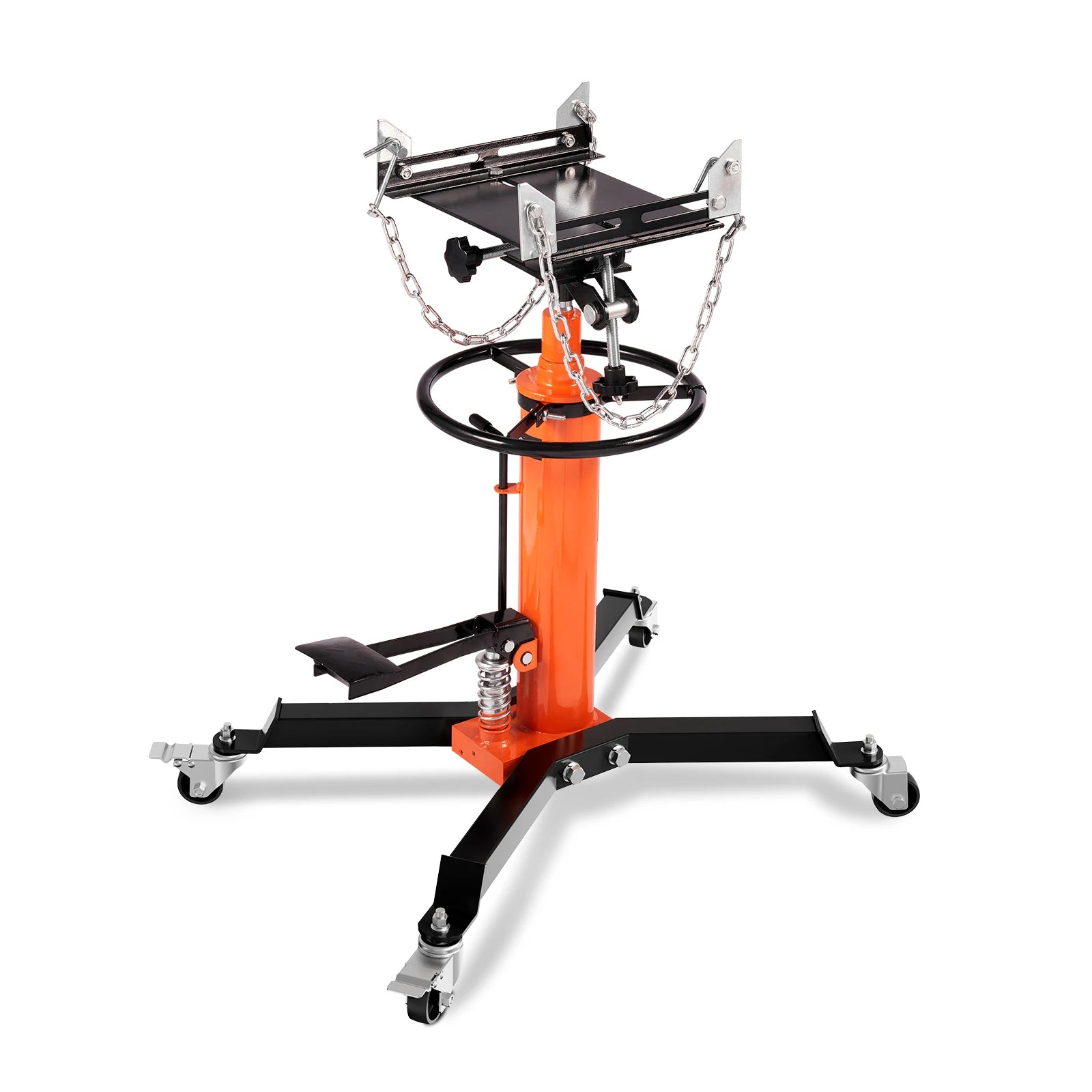 SucceBuy Transmission Jack 1322 LBS Hydraulic Telescoping Transmission Jack 32"-67" High Lift Floor Jack Stand Lift Hoist Garage - QUORE