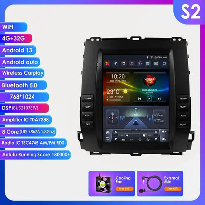 Autoradio – 2Din Multimedia Systeem – Android Auto – CarPlay – GPS Navigatie – 9,7 Inch QLED Touchscreen – 8-Core Processor – 4G Wifi Connectiviteit